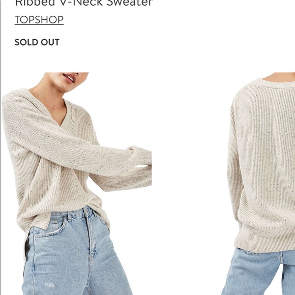 topshop v neck sweater